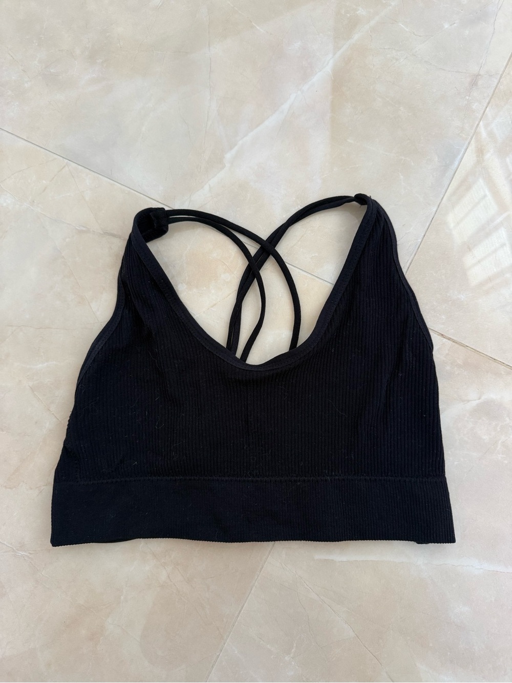 Black crop top